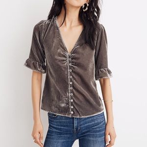 Madewell Velvet Daylight Top